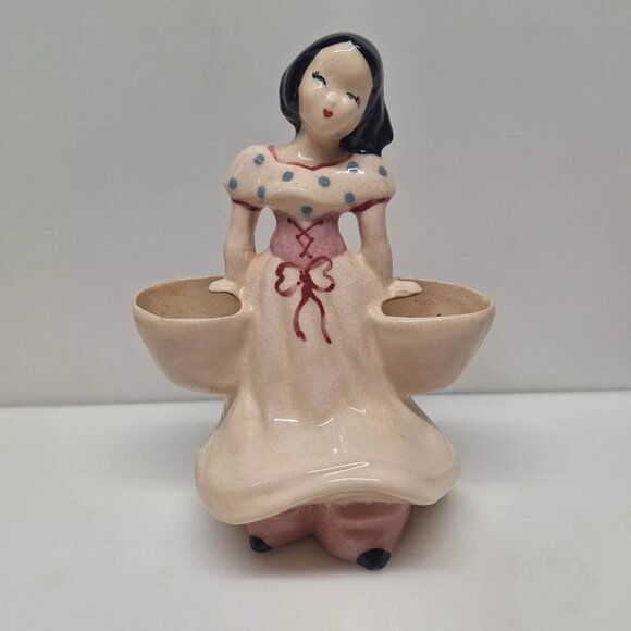 Vintage Kim Ward Lot of 2 Kaye of Hollywood California Pottery Vase Double Sided - Picture 7 of 13